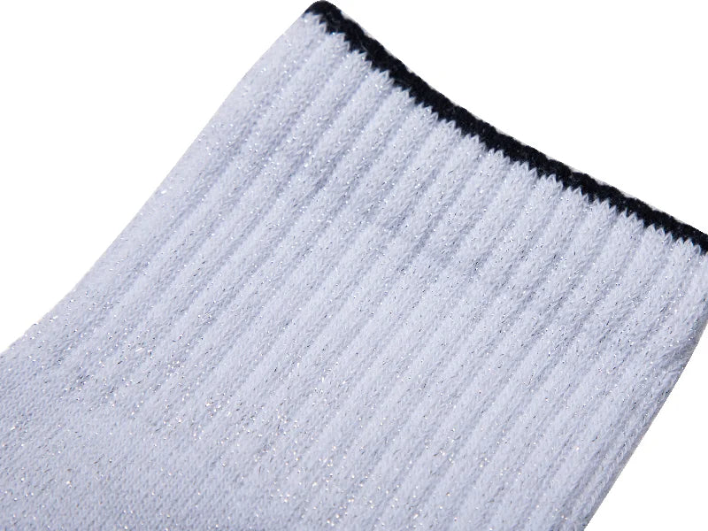 Sublimation Silver Silk Glitter Tube Sock (22*23cm)