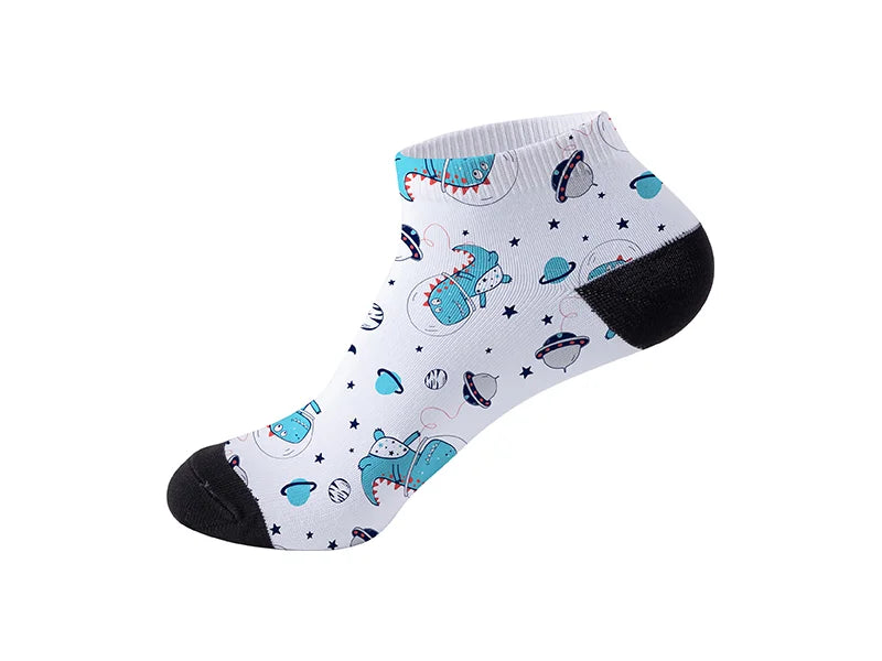 25cm Men Sublimation Blank Ankle Socks