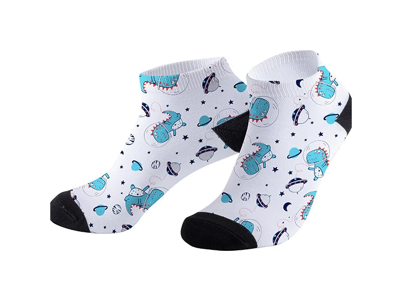 25cm Men Sublimation Blank Ankle Socks