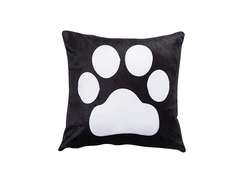 5 Footprint Panel Pillow Cover(40*40cm/15.7inchx15.7inch, Plush)