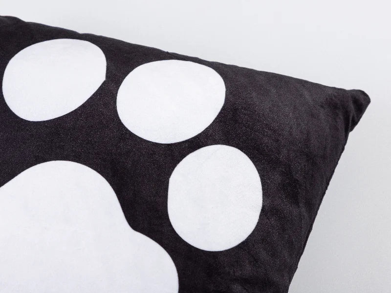 5 Footprint Panel Pillow Cover(40*40cm/15.7inchx15.7inch, Plush)