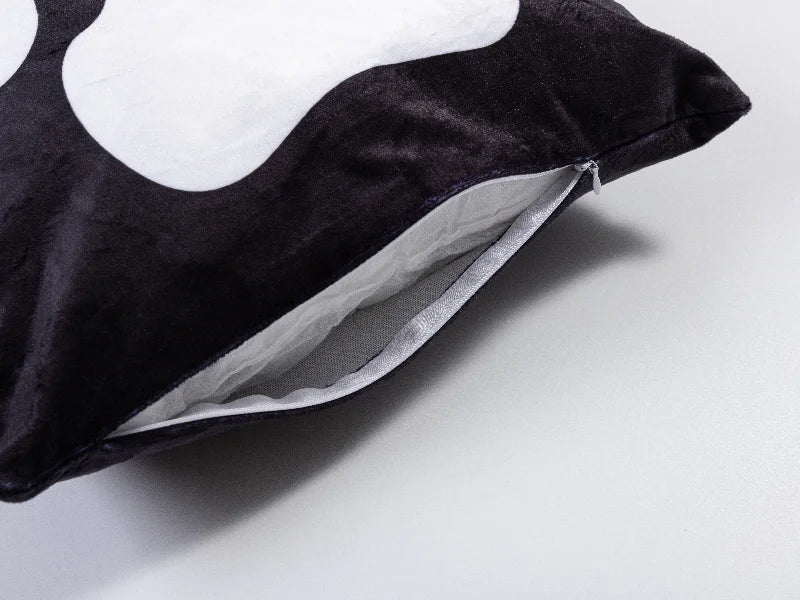 5 Footprint Panel Pillow Cover(40*40cm/15.7inchx15.7inch, Plush)