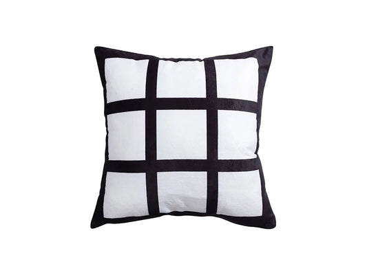 Sublimation 9 Panel Plush Pillow Cover (40*40cm/15.75inchx15.75inch)