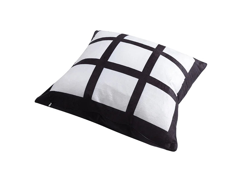 Sublimation 9 Panel Plush Pillow Cover (40*40cm/15.75inchx15.75inch)