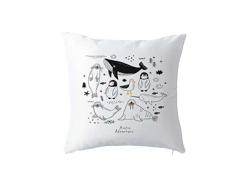 Two-Tone Sublimation Blanks Pillow Cover (40*40cm/15.7inch x 15.7inch, Light Green)