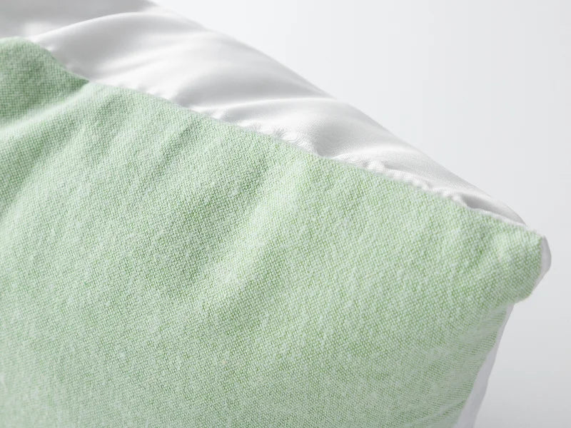 Two-Tone Sublimation Blanks Pillow Cover (40*40cm/15.7inch x 15.7inch, Light Green)