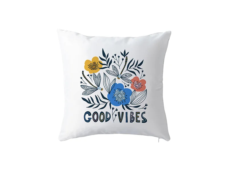 Two-Tone Sublimation Blanks Pillow Cover (Light Gray,40*40cm/15.7inch x 15.7inch)