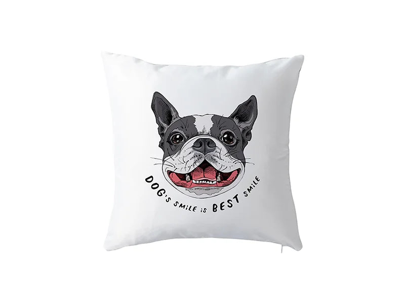 Two-Tone Sublimation Blanks Pillow Cover (40*40cm/15.7inch x 15.7inch, Light Blue)