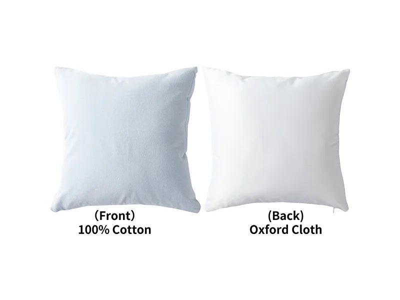 Two-Tone Sublimation Blanks Pillow Cover (40*40cm/15.7inch x 15.7inch, Light Blue)
