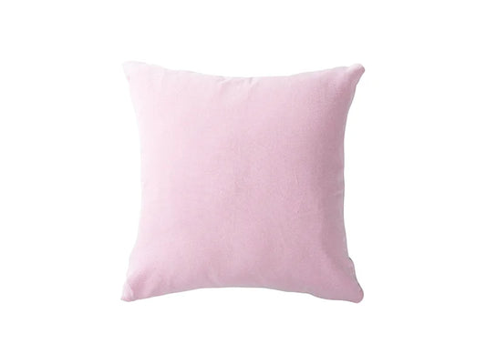 Two-Tone Sublimation Blanks Pillow Cover (40*40cm/15.7inch x 15.7inch, Light Pink)