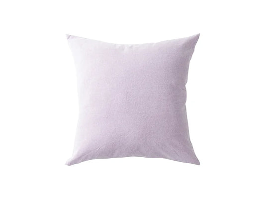Two-Tone Sublimation Blanks Pillow Cover (Light Purple, 40*40cm/15.7inch x 15.7inch)