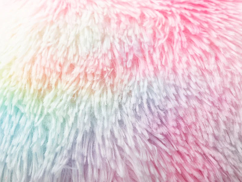 Two Tone Sublimation Blanks Pillow Cover(Tie Dyed Long Fleece with Microfiber,40*40cm)