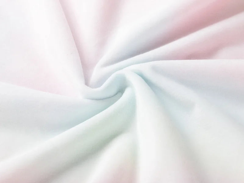 Two Tone Sublimation Blanks Pillow Cover(Tie Dyed Long Fleece with Microfiber,40*40cm)