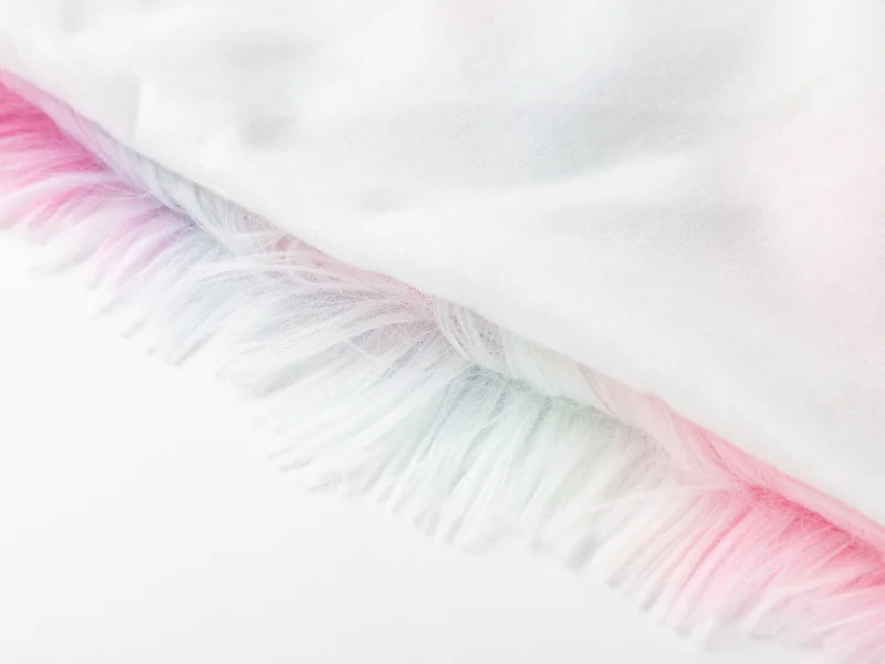 Two Tone Sublimation Blanks Pillow Cover(Tie Dyed Long Fleece with Microfiber,40*40cm)