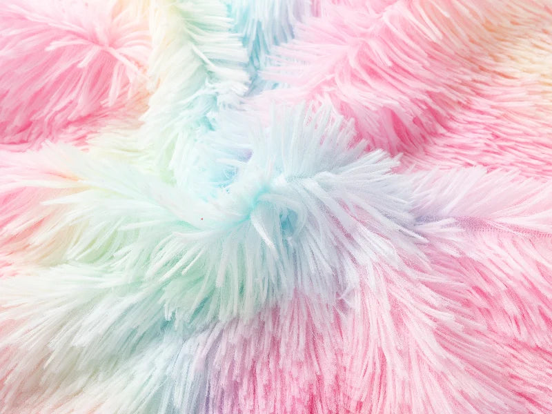 Two Tone Sublimation Blanks Pillow Cover(Tie Dyed PV Short Fleece with Microfiber,45*45cm)