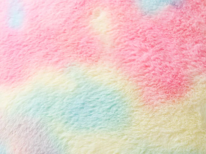 Two Tone Sublimation Blanks Pillow Cover(Tie Dyed PV Short Fleece with Microfiber,40*40cm)