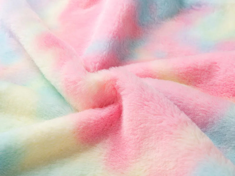 Two Tone Pillow Cover(Tie Dyed PV Short Fleece with Microfiber,45*45cm)