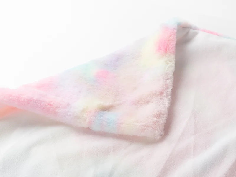 Two Tone Pillow Cover(Tie Dyed PV Short Fleece with Microfiber,45*45cm)
