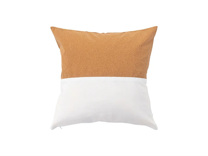 Sublimation Blanks Canvas Stitching Cork Pillow case (Half Cork Stitching)