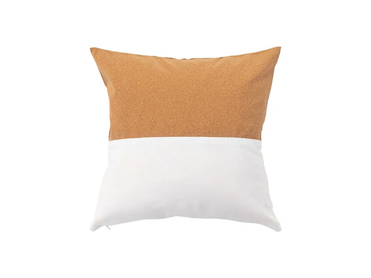 Sublimation Blanks Canvas Stitching Cork Pillow case (Half Cork Stitching)