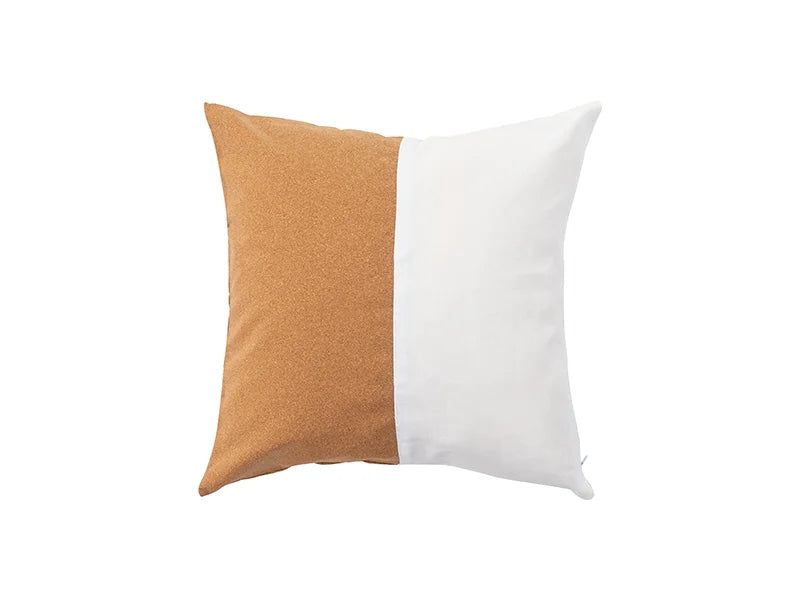 Sublimation Blanks Canvas Stitching Cork Pillow case (Half Cork Stitching)