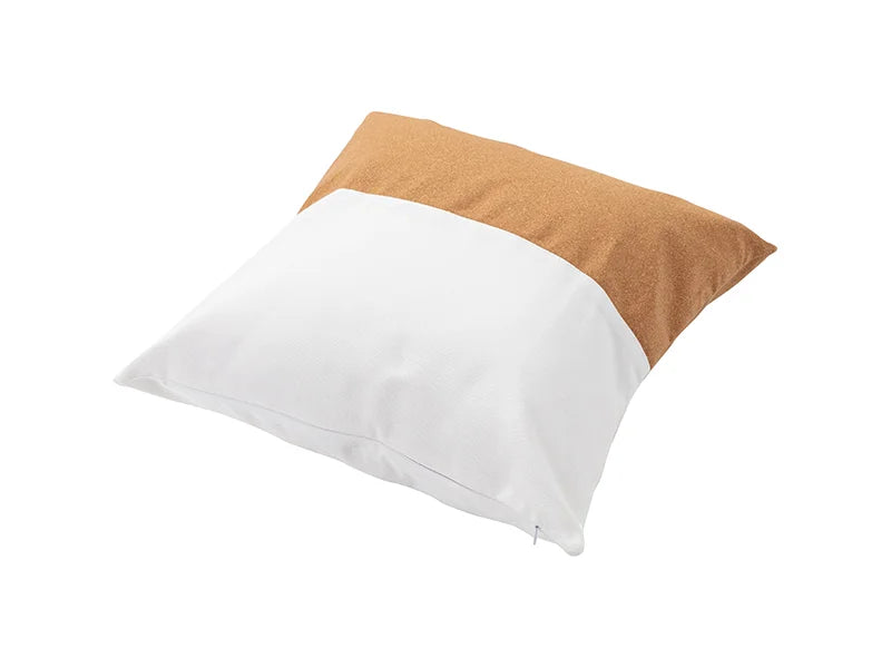 Sublimation Blanks Canvas Stitching Cork Pillow case (Half Cork Stitching)