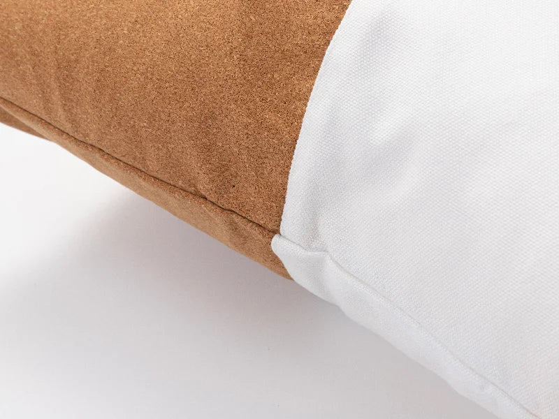 Sublimation Blanks Canvas Stitching Cork Pillow case (Half Cork Stitching)