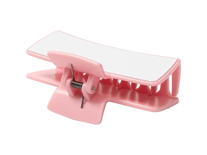 Sublimation Blanks Adult Ponytail Clip w/ Insert(Pink,5.4*10.5*4.2cm)