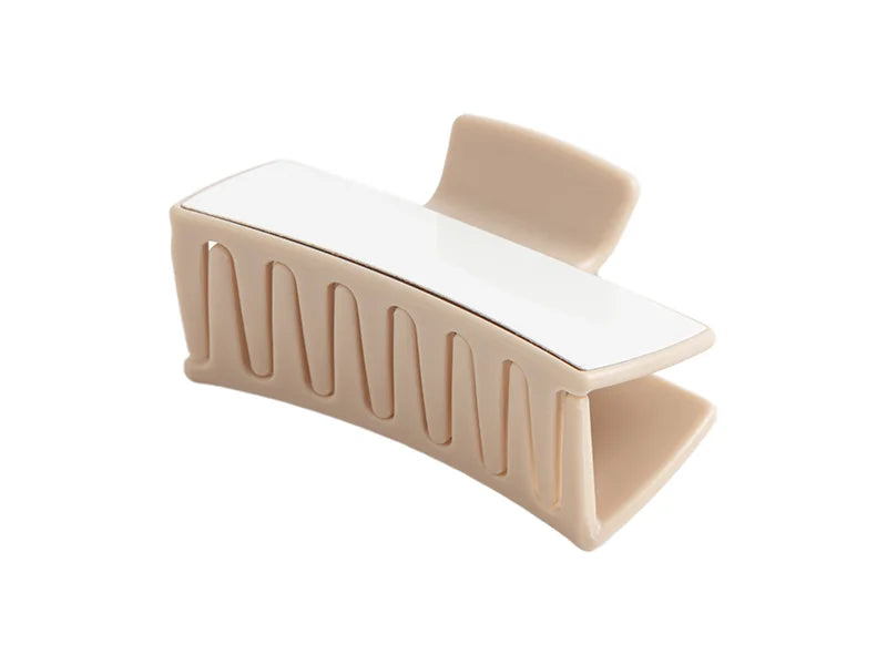 Sublimation Kids Hair Claw Clip w/Insert (Beige,7.9*3.4*4.4cm)