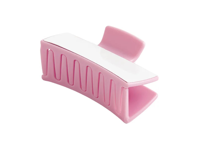Sublimation Kids Hair Claw Clip w/Insert (Pink,7.9*3.4*4.4cm)