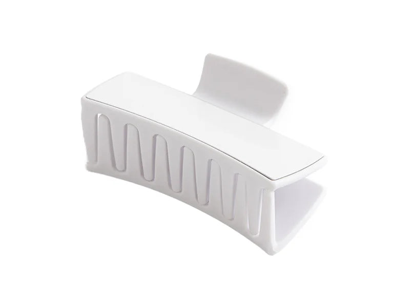 Sublimation Kids Hair Claw Clip w/Insert (White,7.9*3.4*4.4cm)