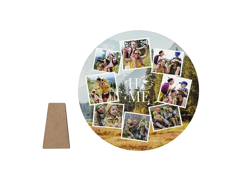 Sublimation Blanks Round Photo Frame(φ20.3*1.5cm)