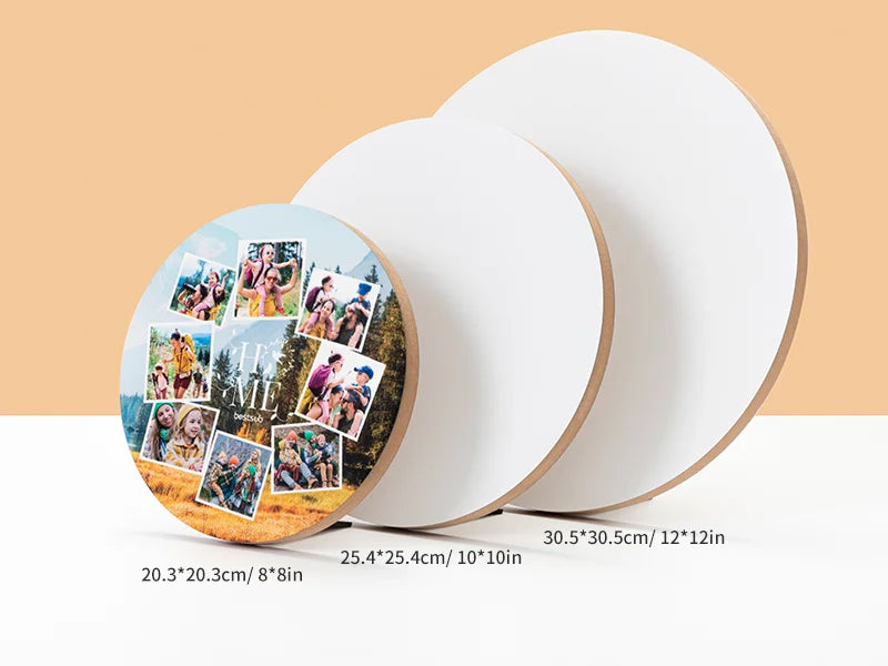Sublimation Blanks Round Photo Frame(φ30.5*1.5cm)