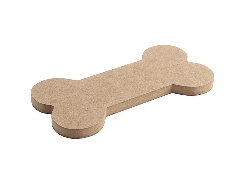 Sublimation Bone Shaped MDF Sign w/ Stripes (25.4*12.7*1.5cm)