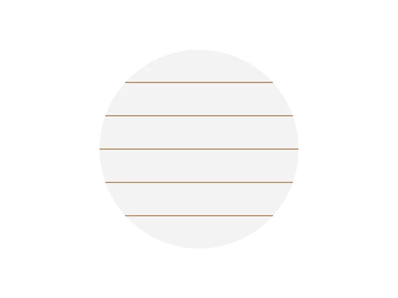 Sublimation Blanks Round MDF Sign w/ Stripes (φ30.5*1.5cm)