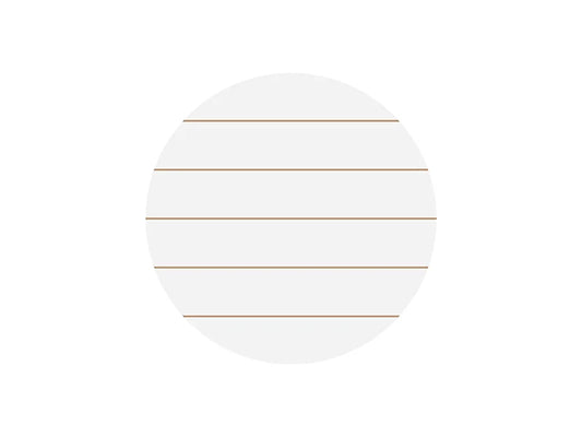 Sublimation Blanks Round MDF Sign w/ Stripes (φ30.5*1.5cm)