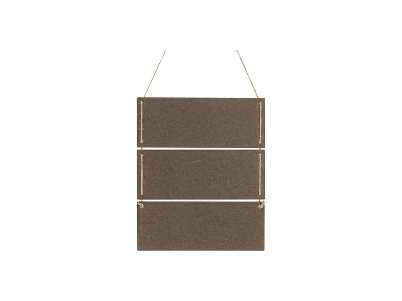 Sublimation Blanks 3 Pieces Hardboard Hanging Wall Signs (Rectangle)