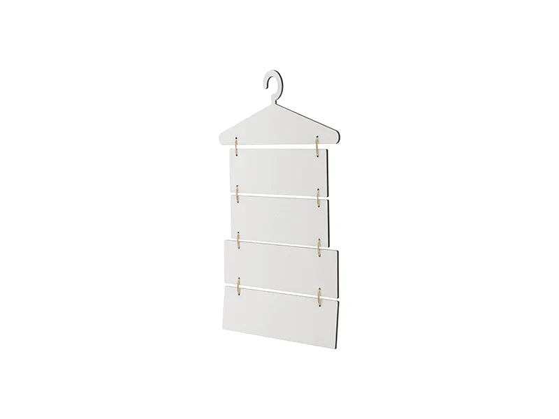 Sublimation Blanks 5 Pieces Laundry Room Hardboard Hanging Wall Signs (Hanger & Rectangle)
