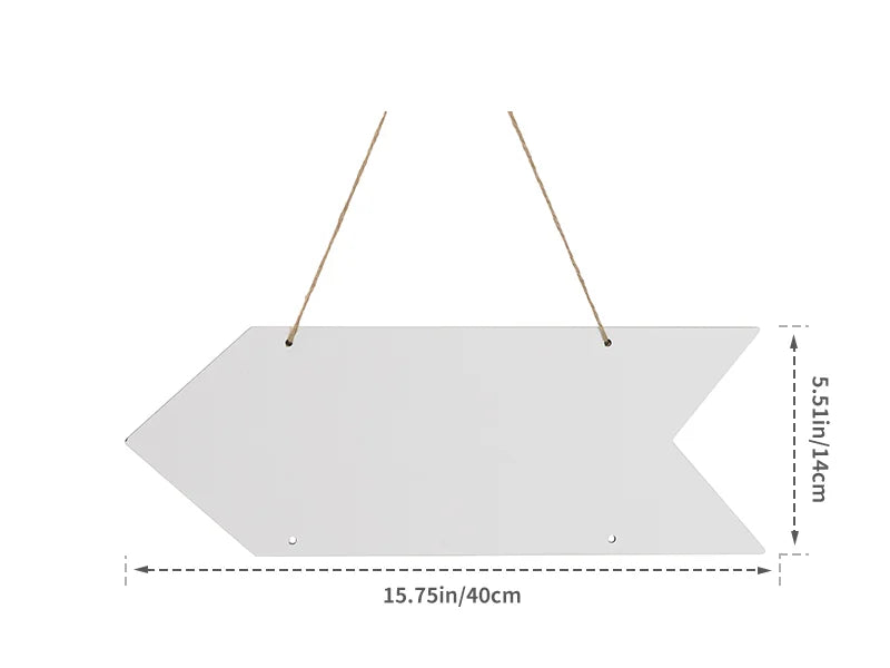 Sublimation Blanks Arrow MDF Sign (14*40cm)