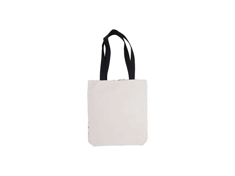 Sublimation Sequin Double Layer Tote Bag (White/Silver)