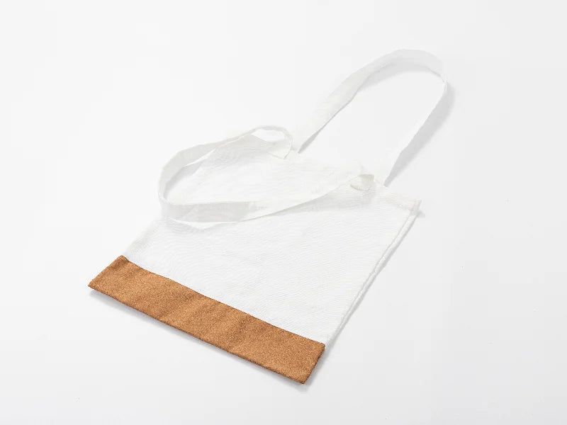 Sublimation Blanks Canvas Stitching Cork Eco-Friendly Shopping Bag