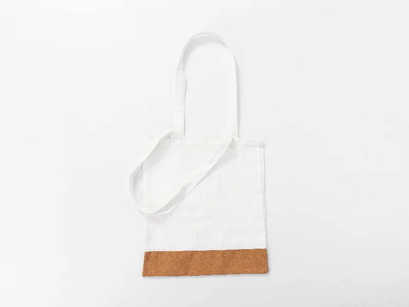 Sublimation Blanks Canvas Stitching Cork Eco-Friendly Shopping Bag