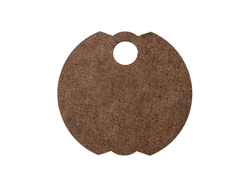 Sublimation Blanks Hardboard Name Tag (φ6.5*0.3cm,Bud Shape)