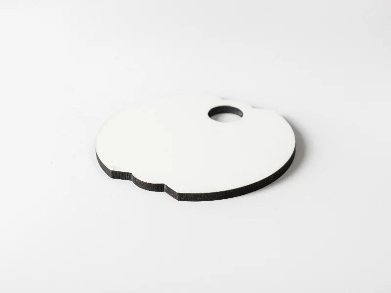 Sublimation Blanks Hardboard Name Tag (φ6.5*0.3cm,Bud Shape)