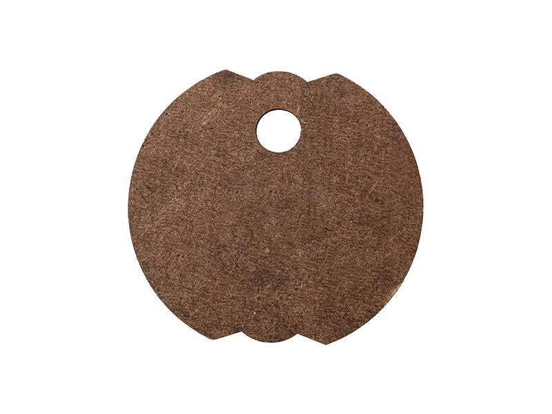 Sublimation Blanks Hardboard Name Tag (φ8*0.3cm,Bud Shape)