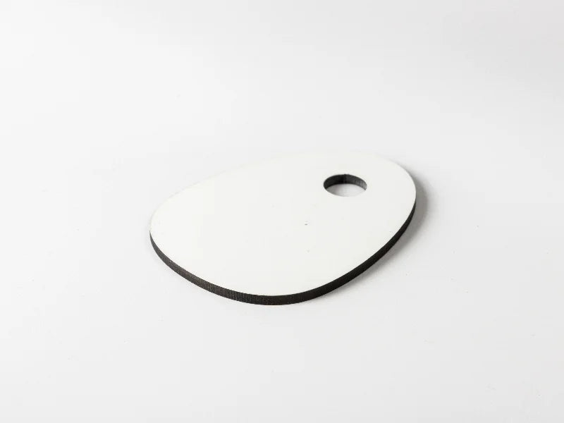 Sublimation Blanks Hardboard Name Tag (6*8*0.3cm,Egg Shape)