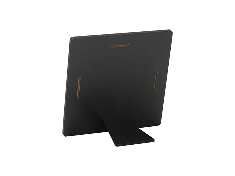5mm Sublimation Square Wooden Panel with Black Kick Stand 6inch x 6inch / 152*152 mm