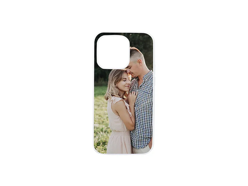 Sublimation Blanks iPhone 15 Pro Max Cover with  insert (Rubber, White)