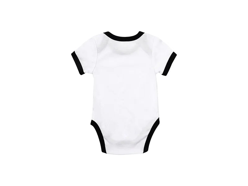 Baby Onesie Short Sleeve S(Black Edge,0-3M)