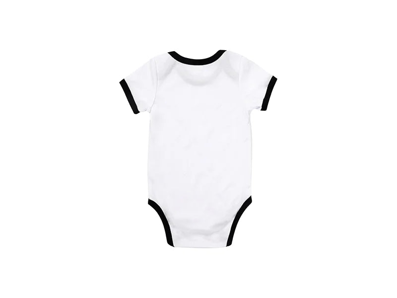 Baby Onesie Short Sleeve XL(Black Edge,12-18M)